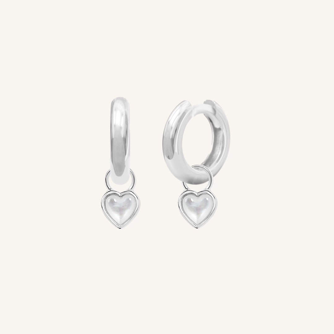 Devote Heart Plain Hoops