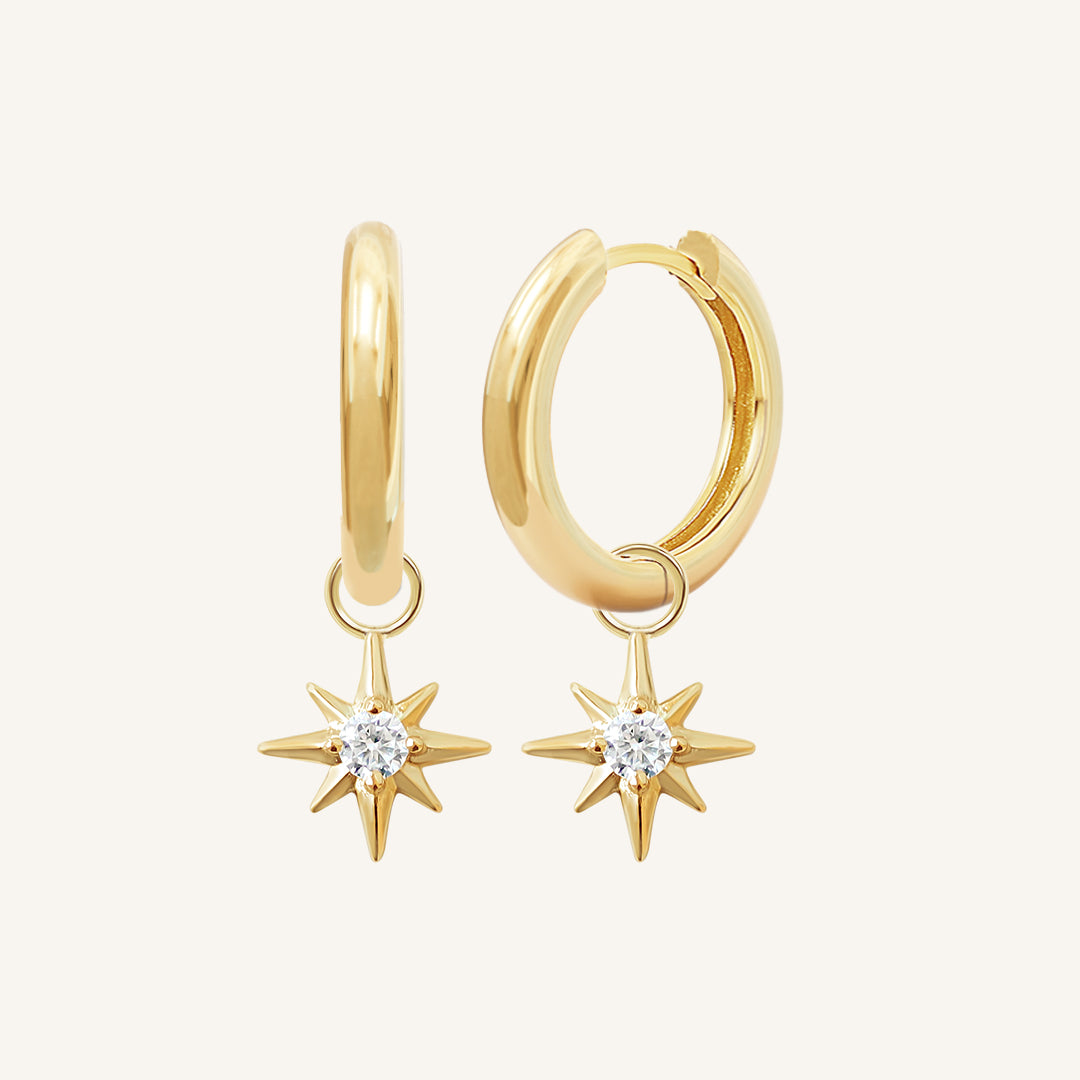 Contentment Star Plain Hoops
