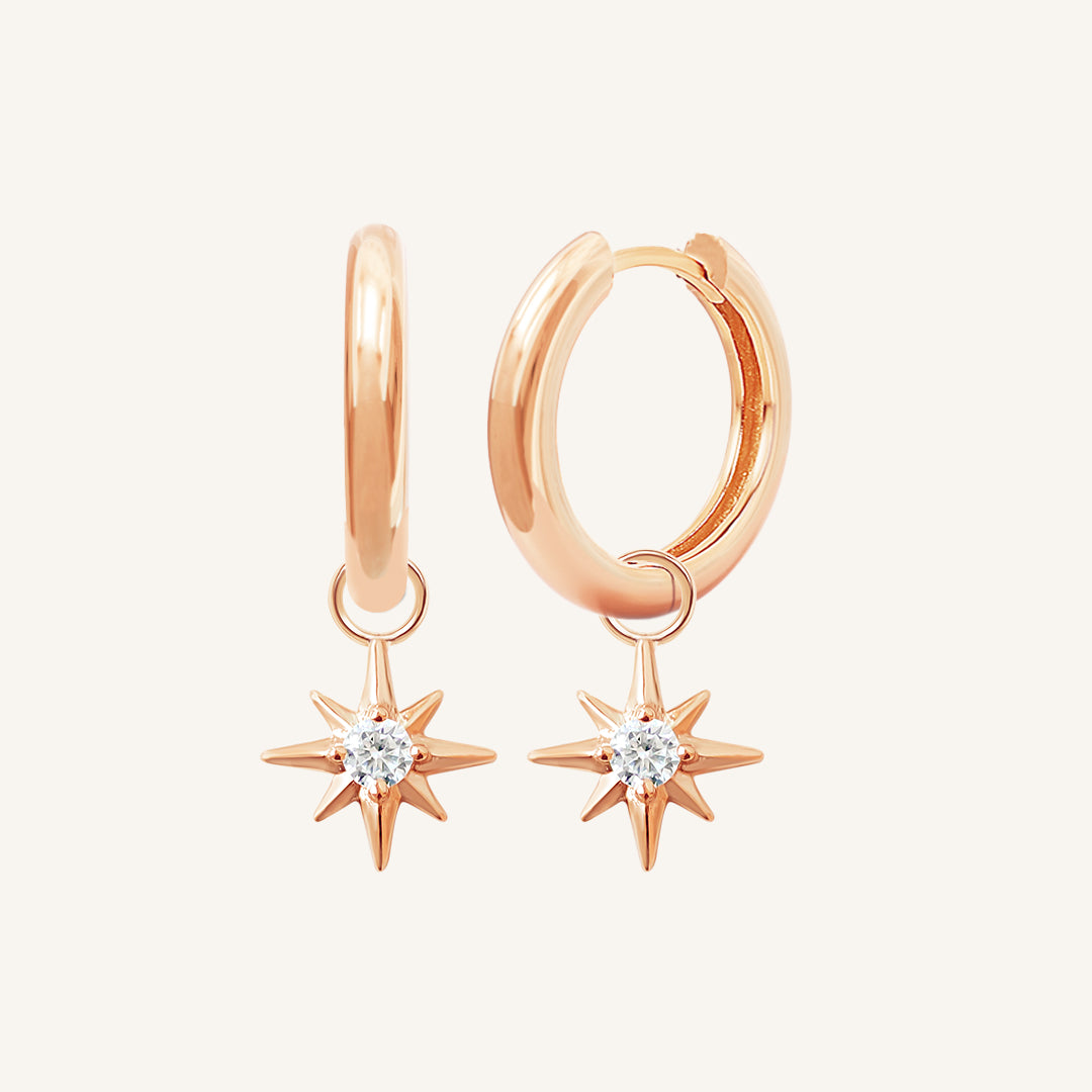 Contentment Star Plain Hoops