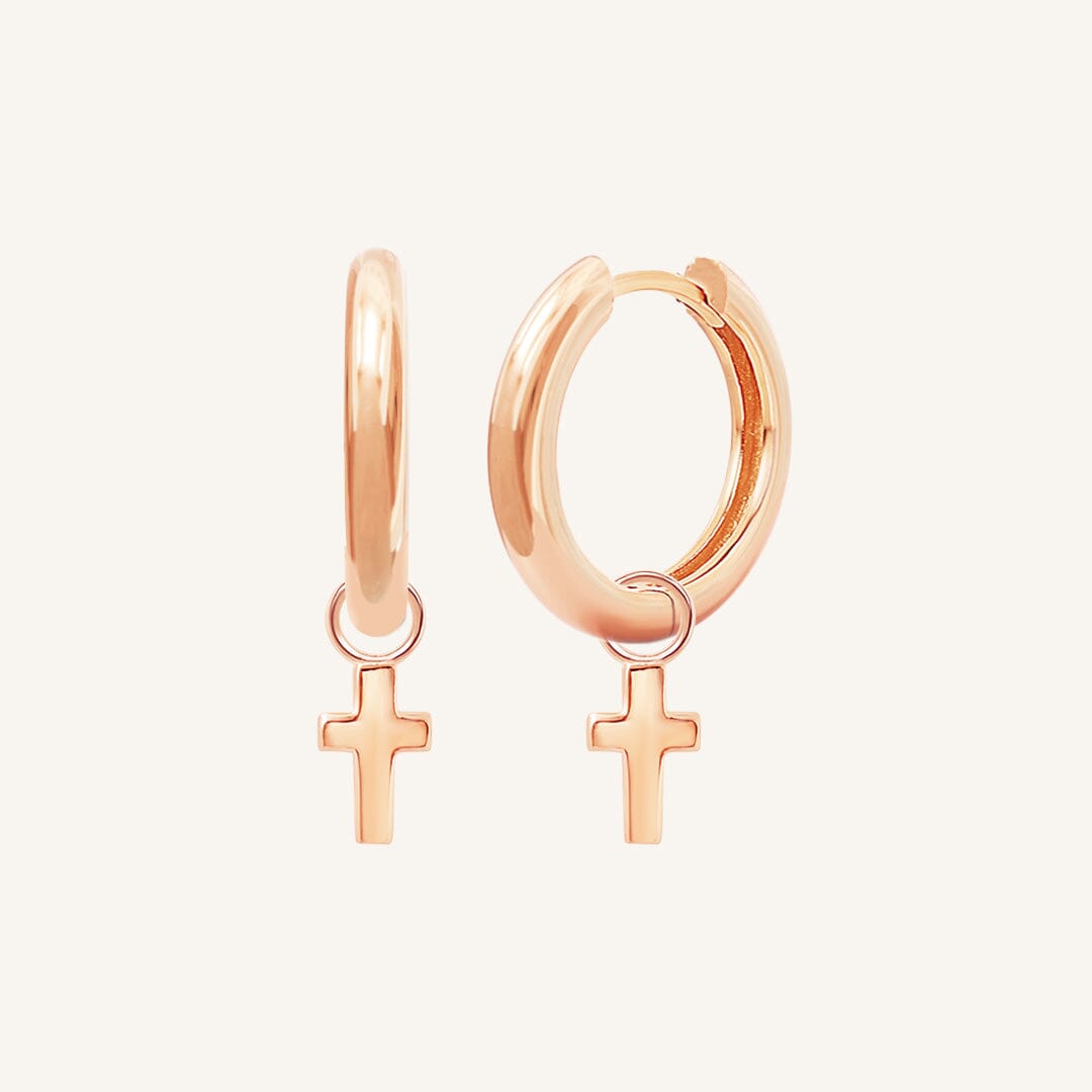 Cross Plain Hoops