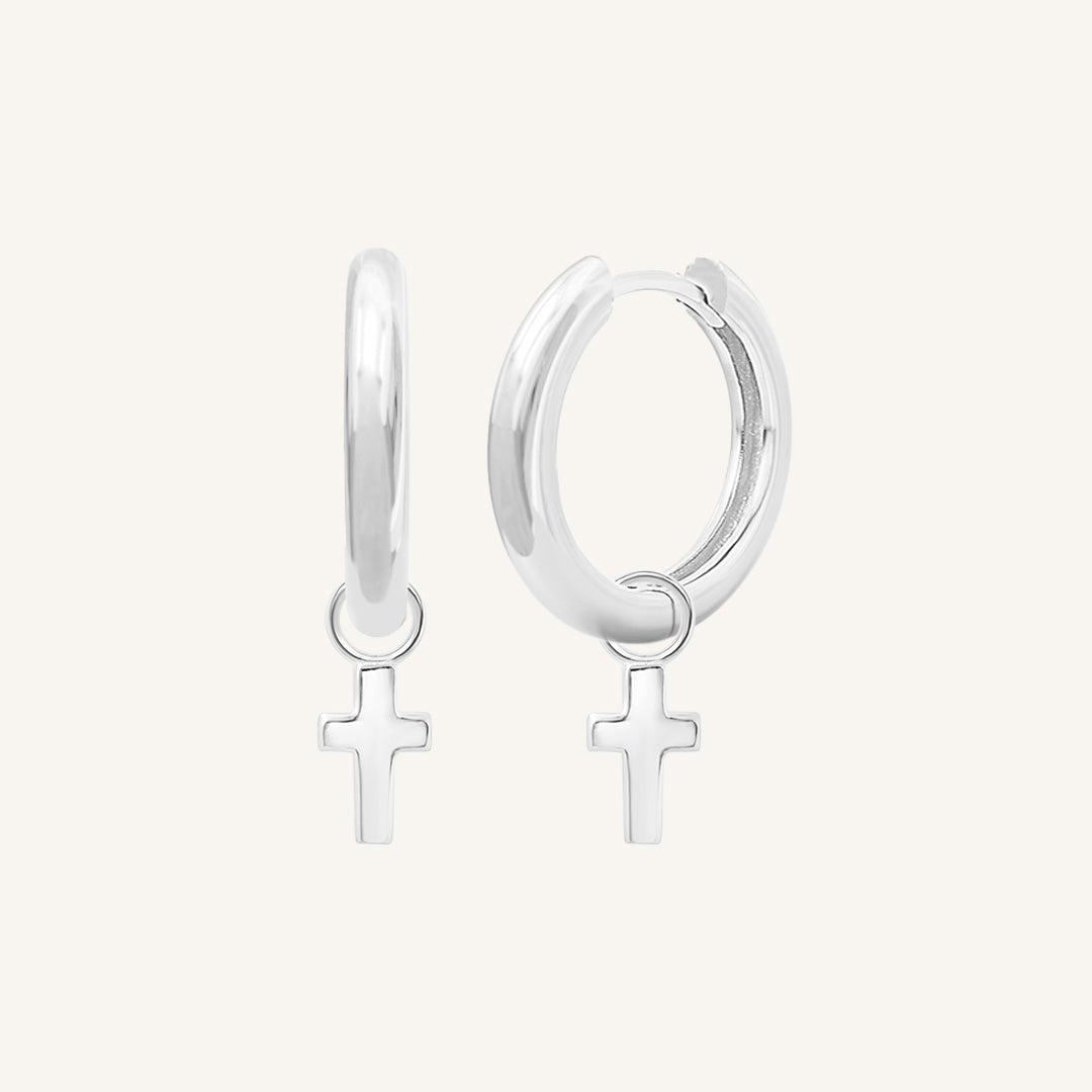 Cross Plain Hoops