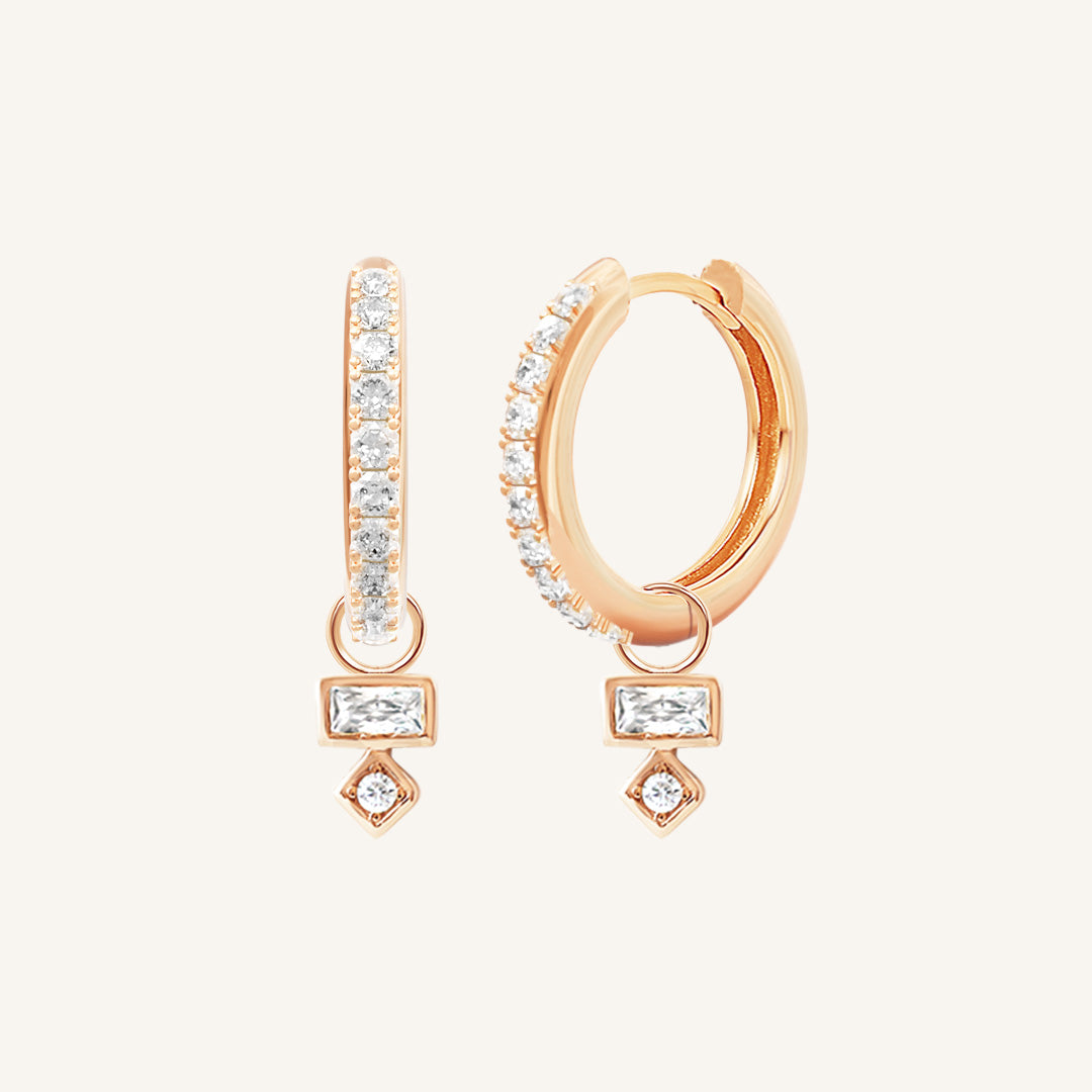 Resilience Crystal Hoops