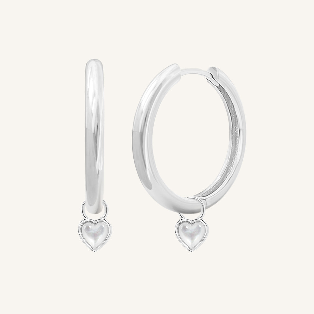 Devote Heart Plain Hoops