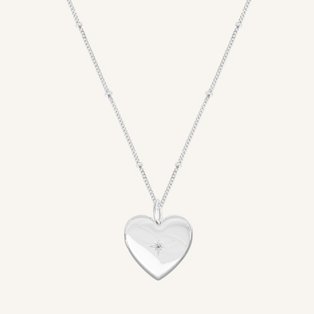 Behold Heart Photo Locket Necklace