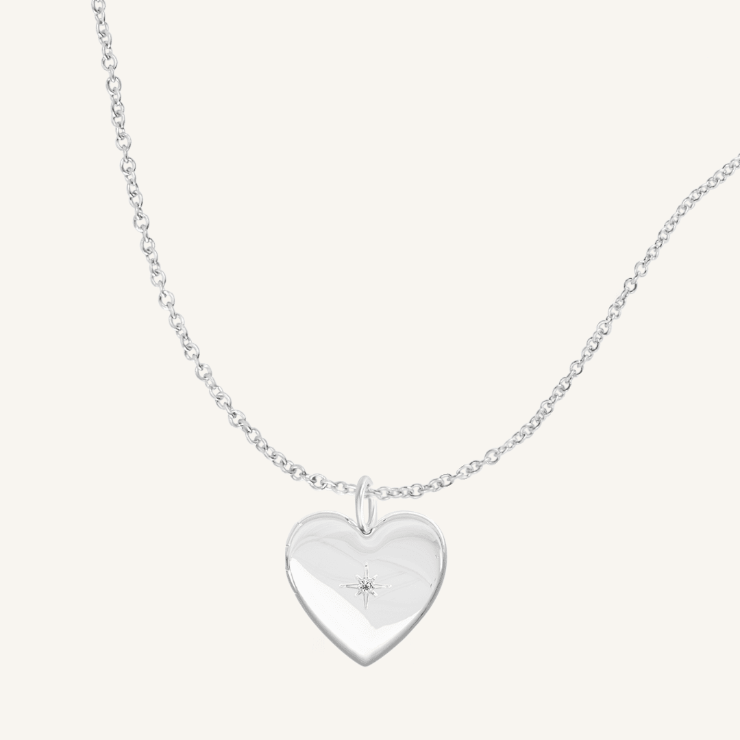 Behold Heart Photo Locket Necklace