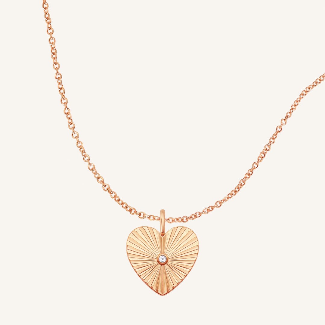 Amata Heart Photo Locket Necklace