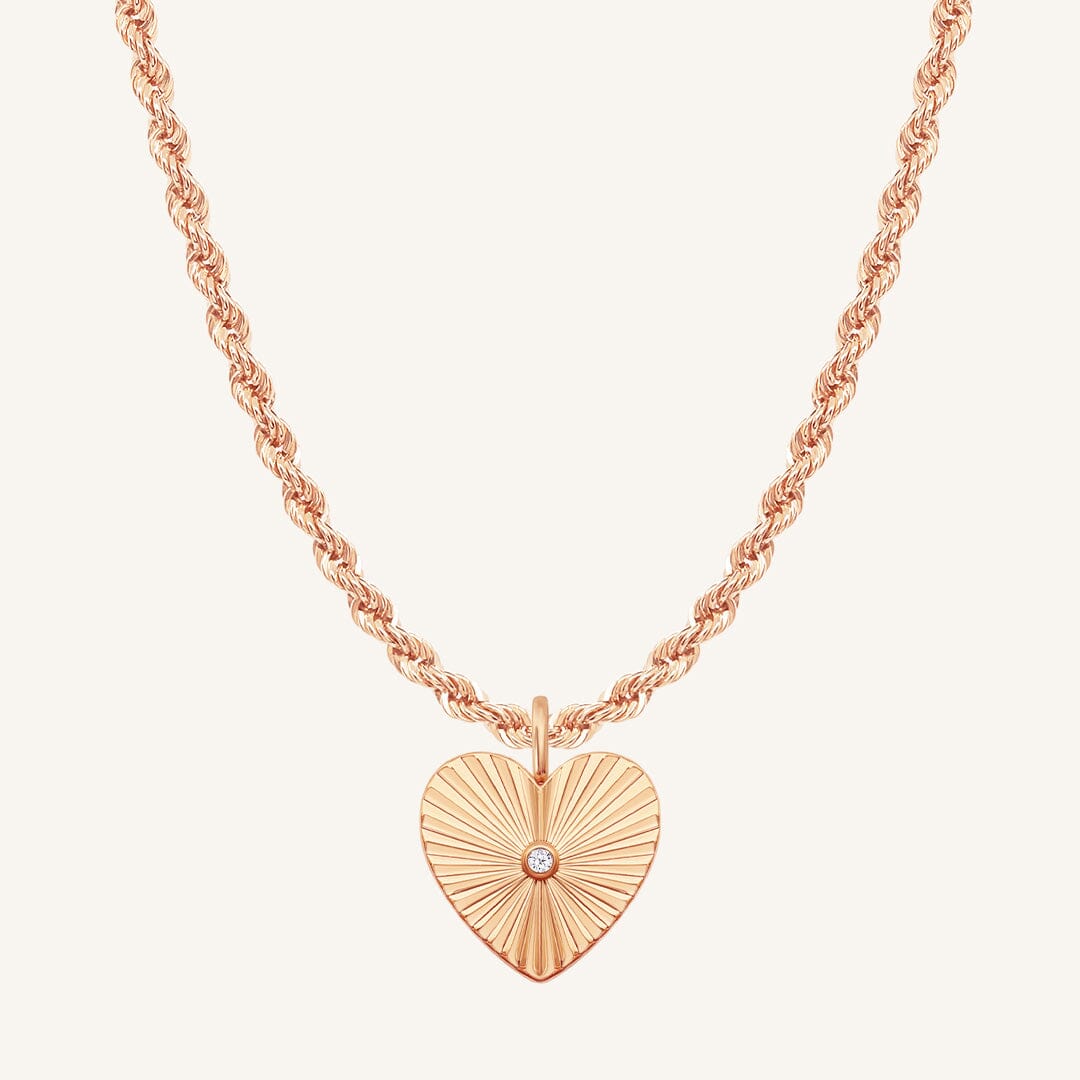 Amata Heart Photo Locket Necklace