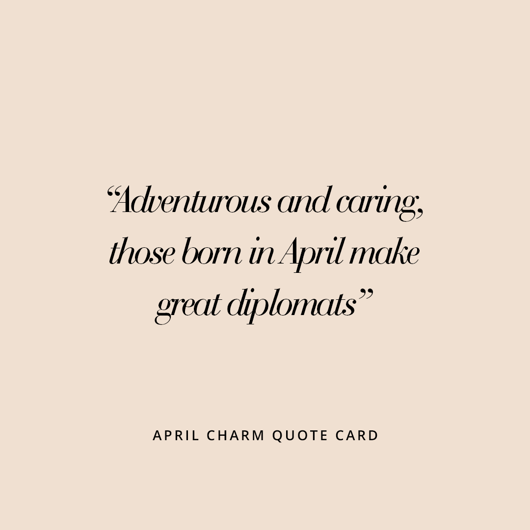 Etch Birthstone Charm April