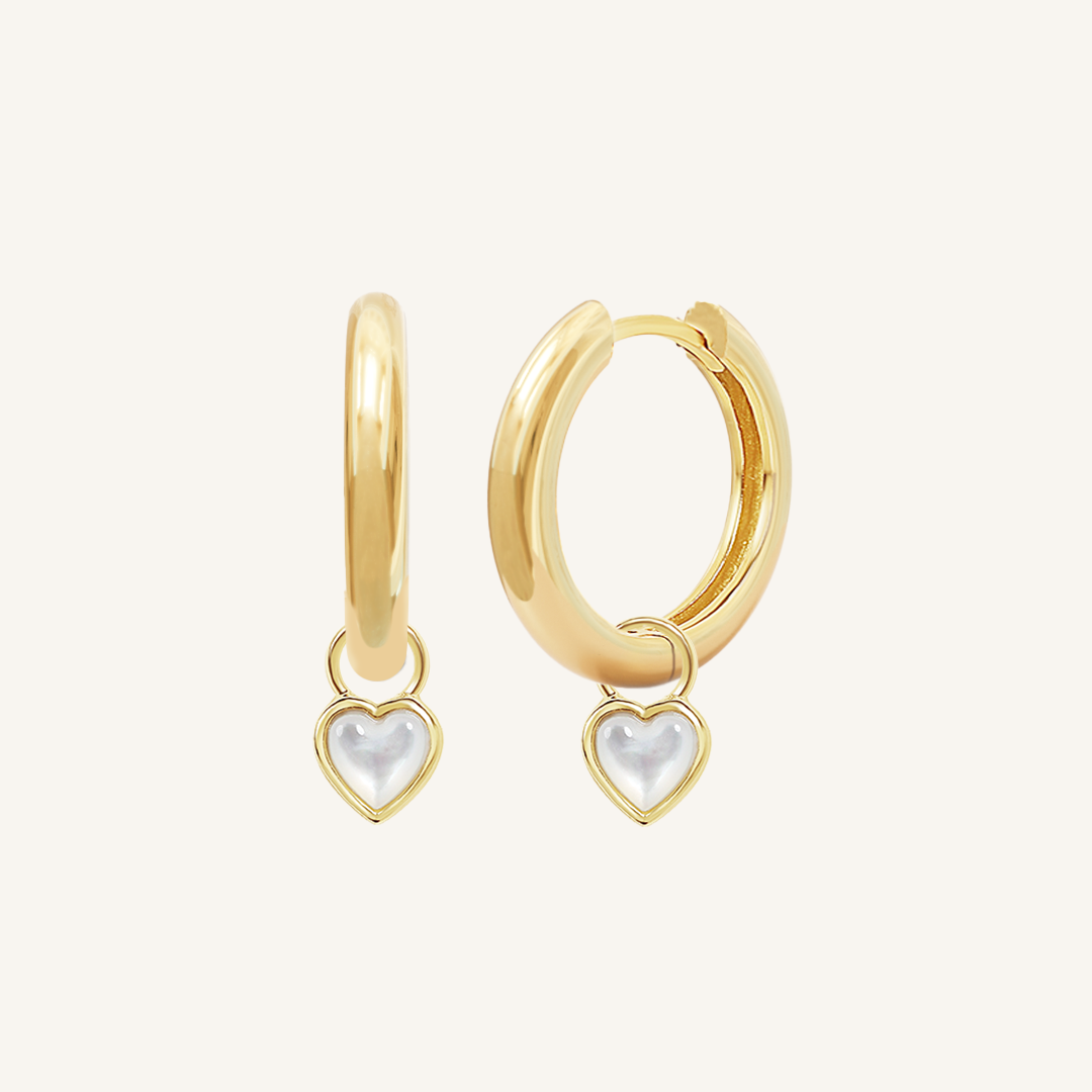 Devote Heart Plain Hoops