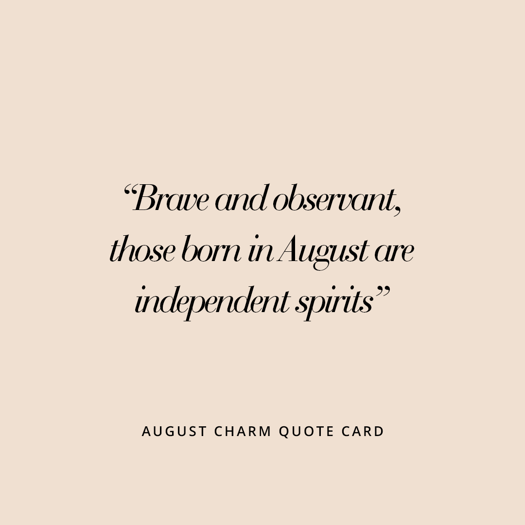 August Aura Birthstone Charm