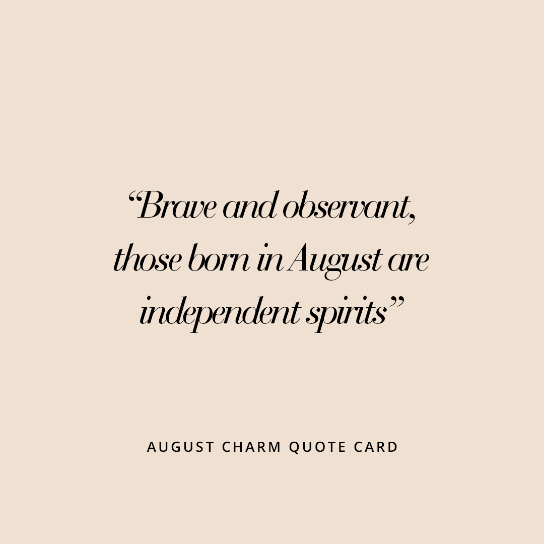 Etch Birthstone Charm August