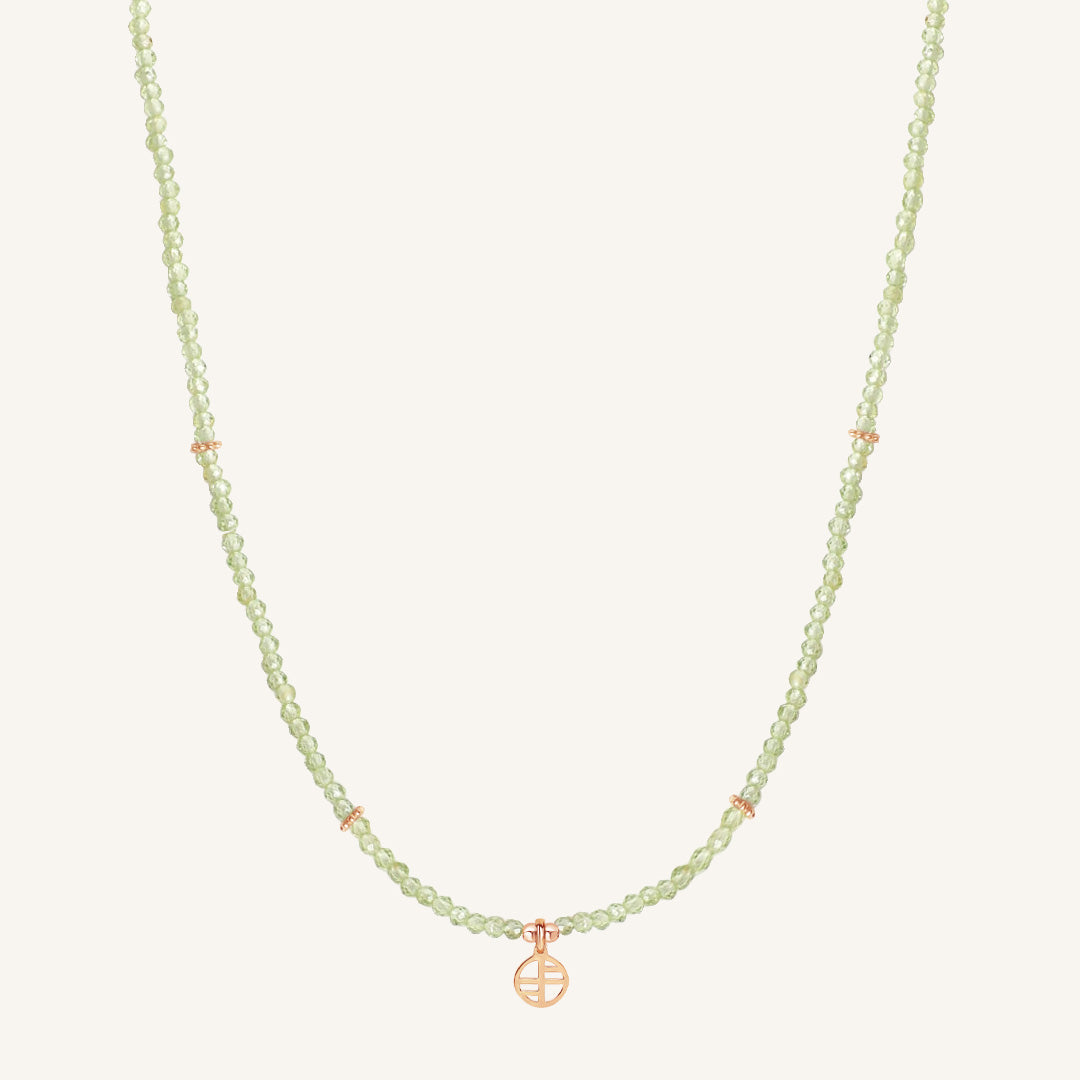 August Birthstone Necklace