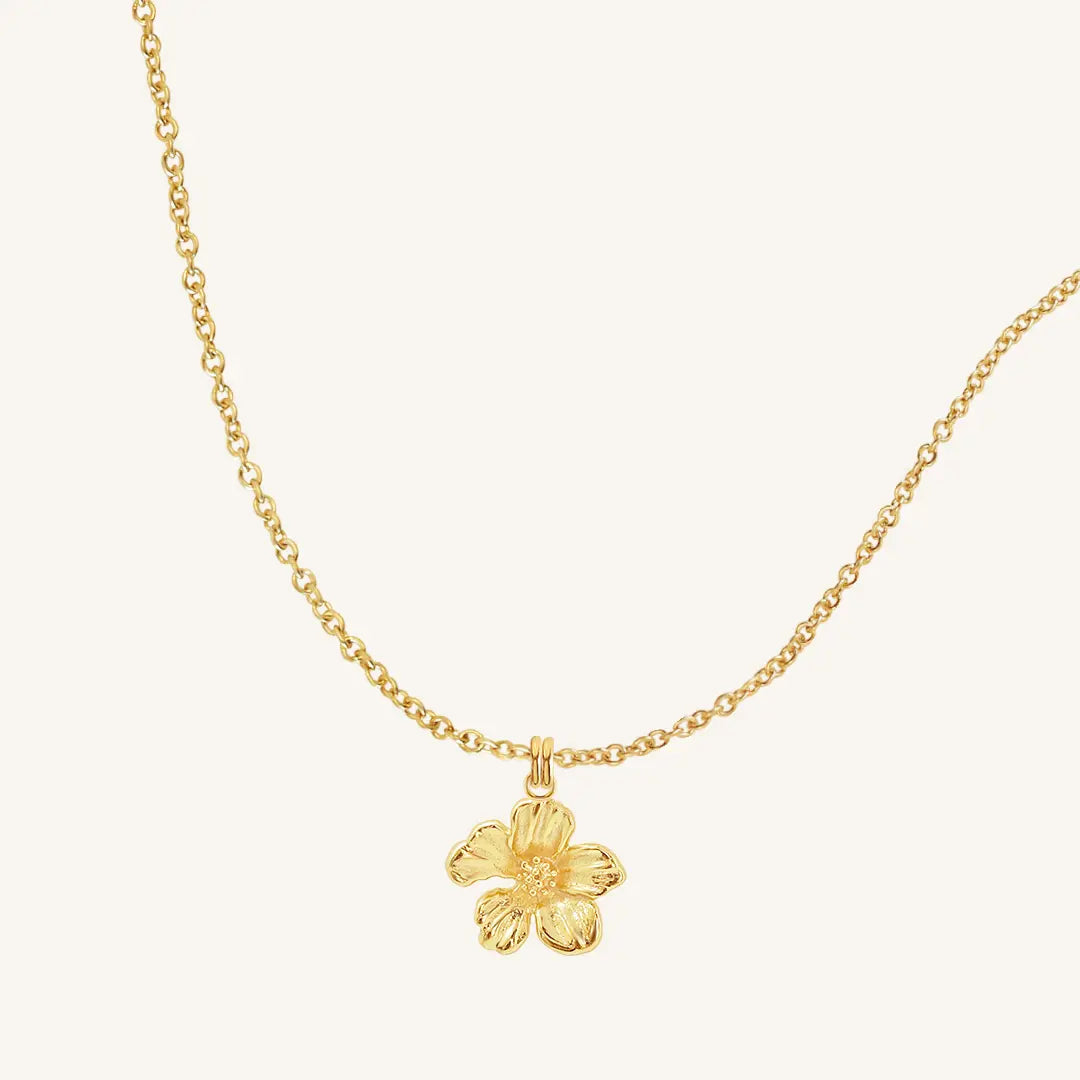 The GOLD-Plain Azalea Necklace by Francesca Jewellery from the Necklaces Collection.