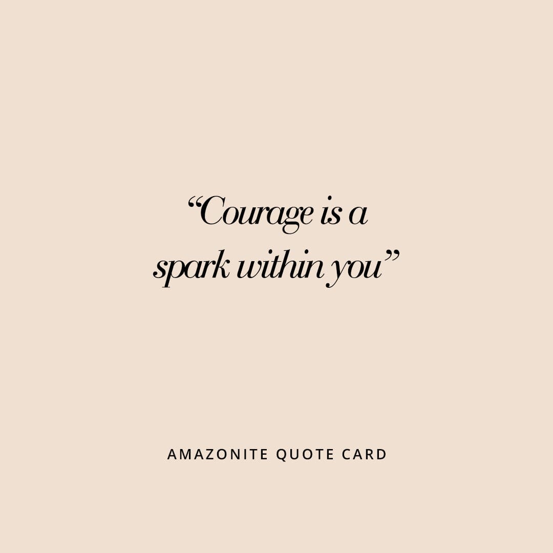 Amazonite Soldering Charm - Stone of Courage