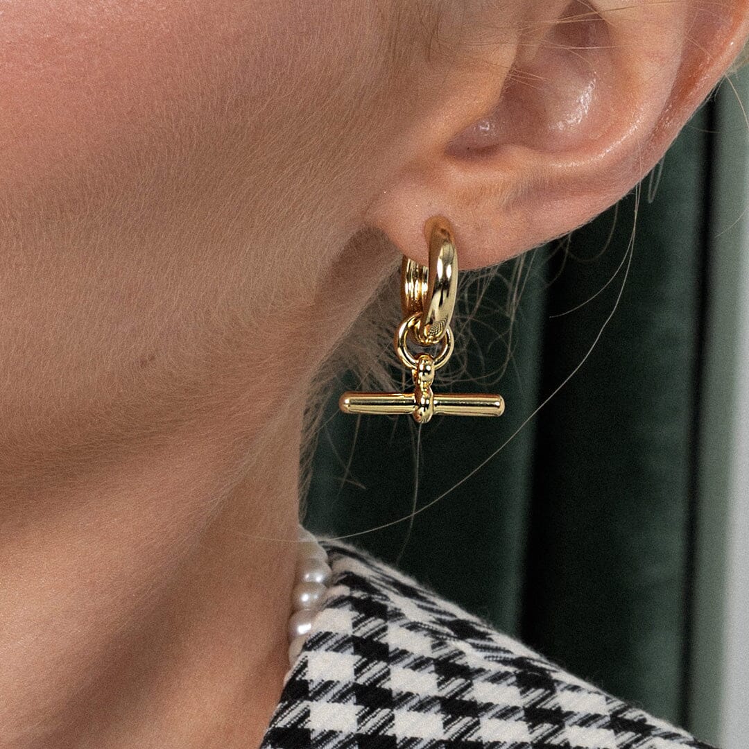 Etta T-Bar Hoops and Bracelet Set