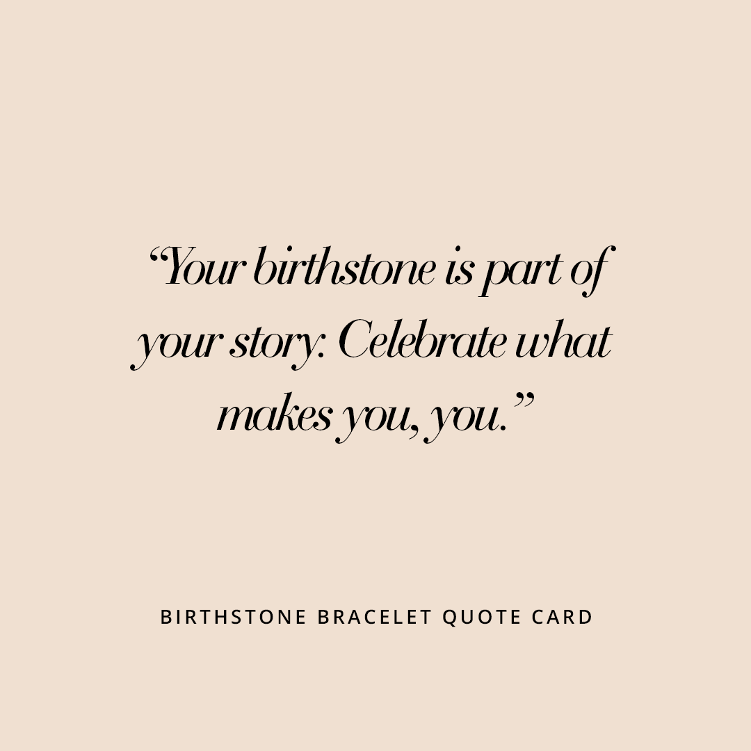 January Birthstone Bracelet