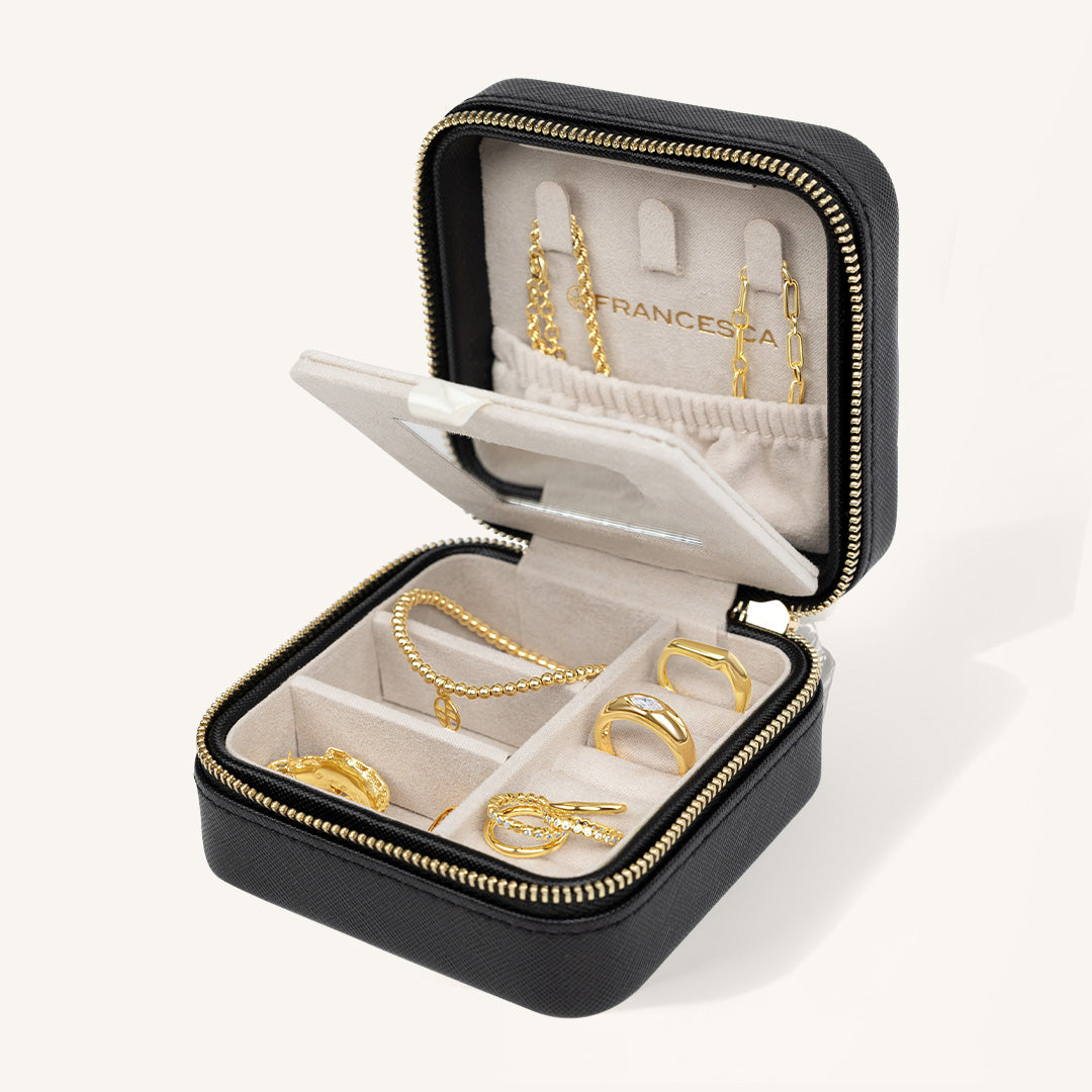 Bevel Jewellery Box Black