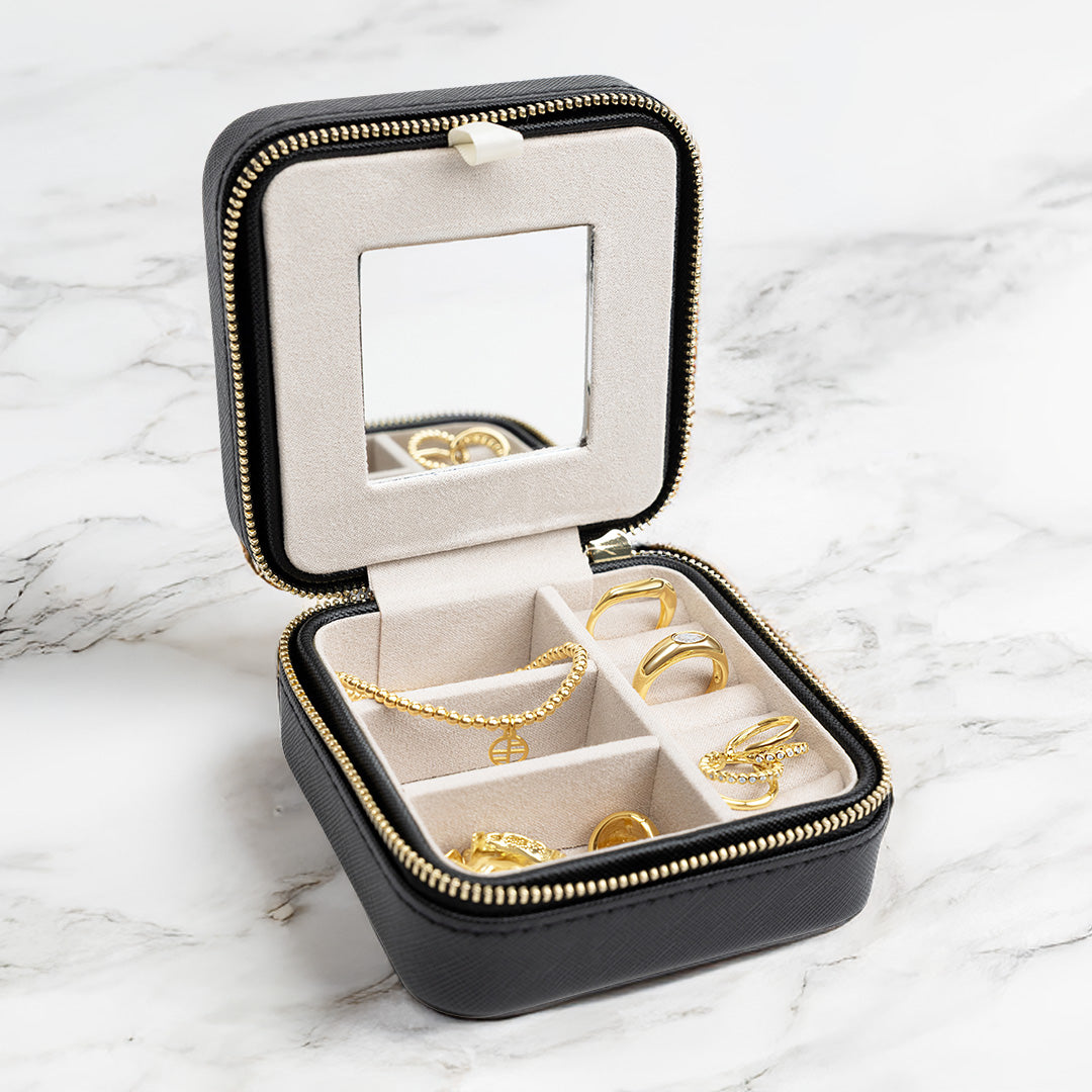 Bevel Jewellery Box Black