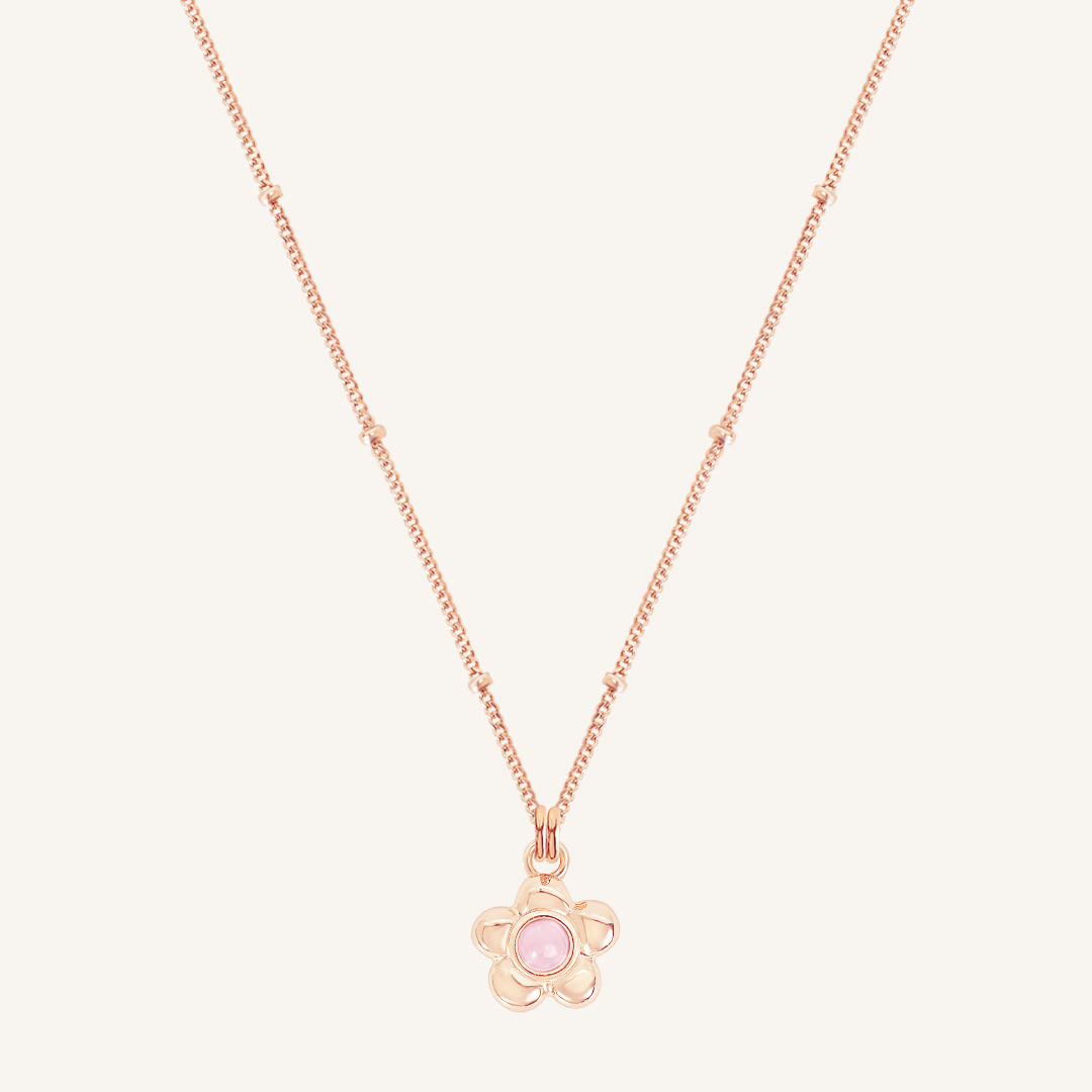 Blossom Flower Charm Necklace