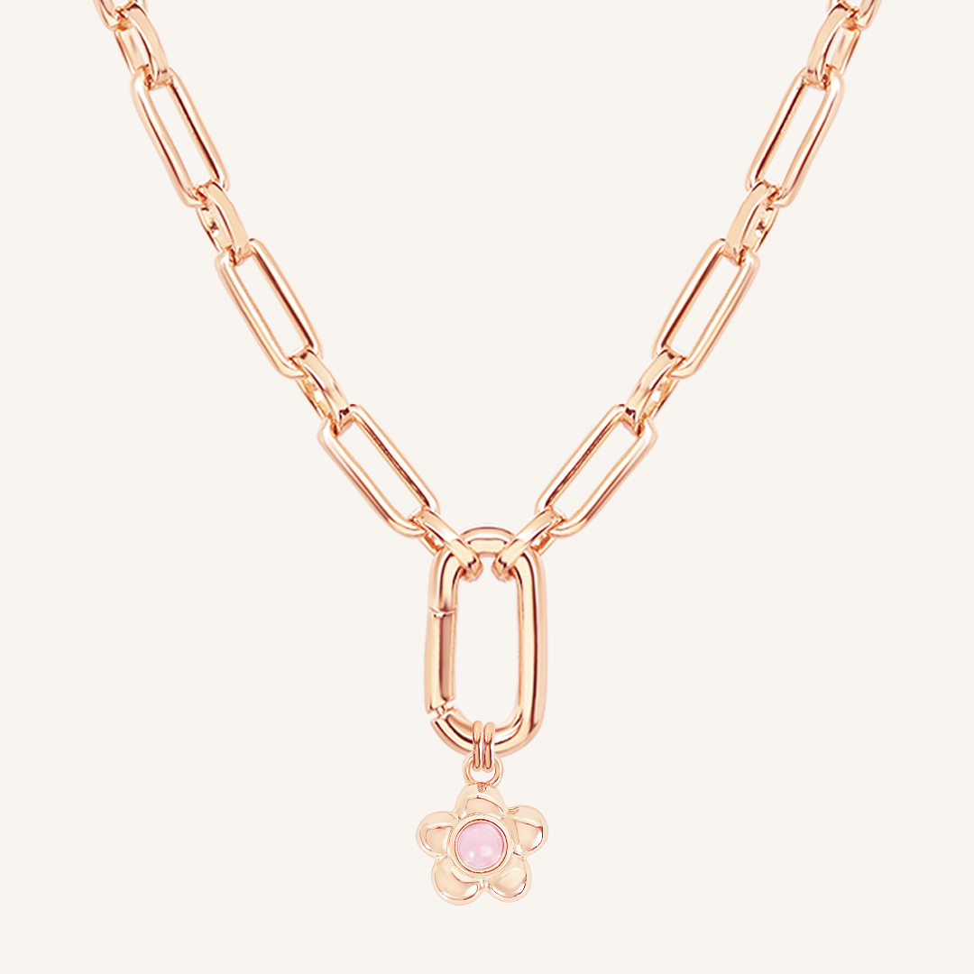Blossom Flower Charm Necklace