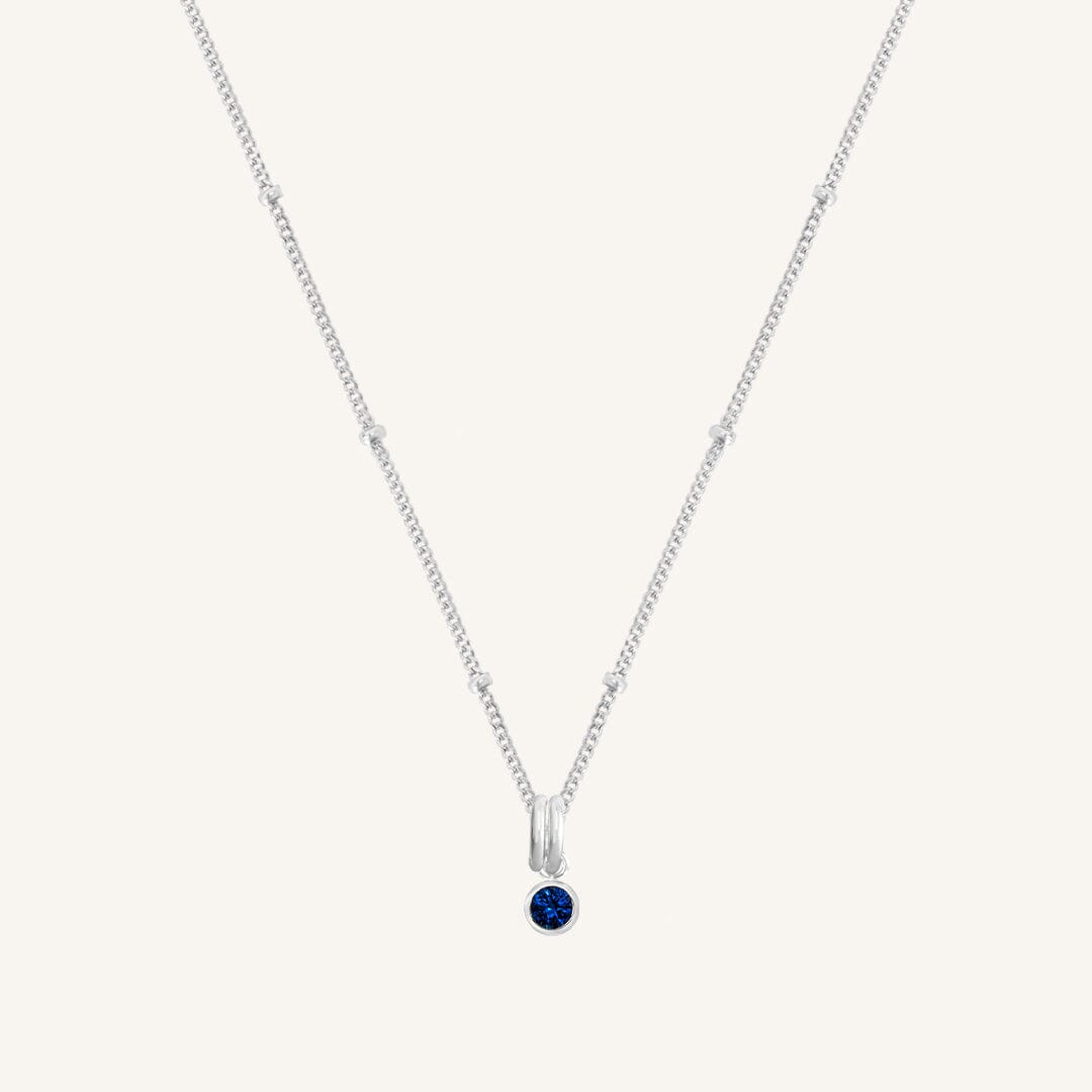 Aura Birthstone Charm Necklace