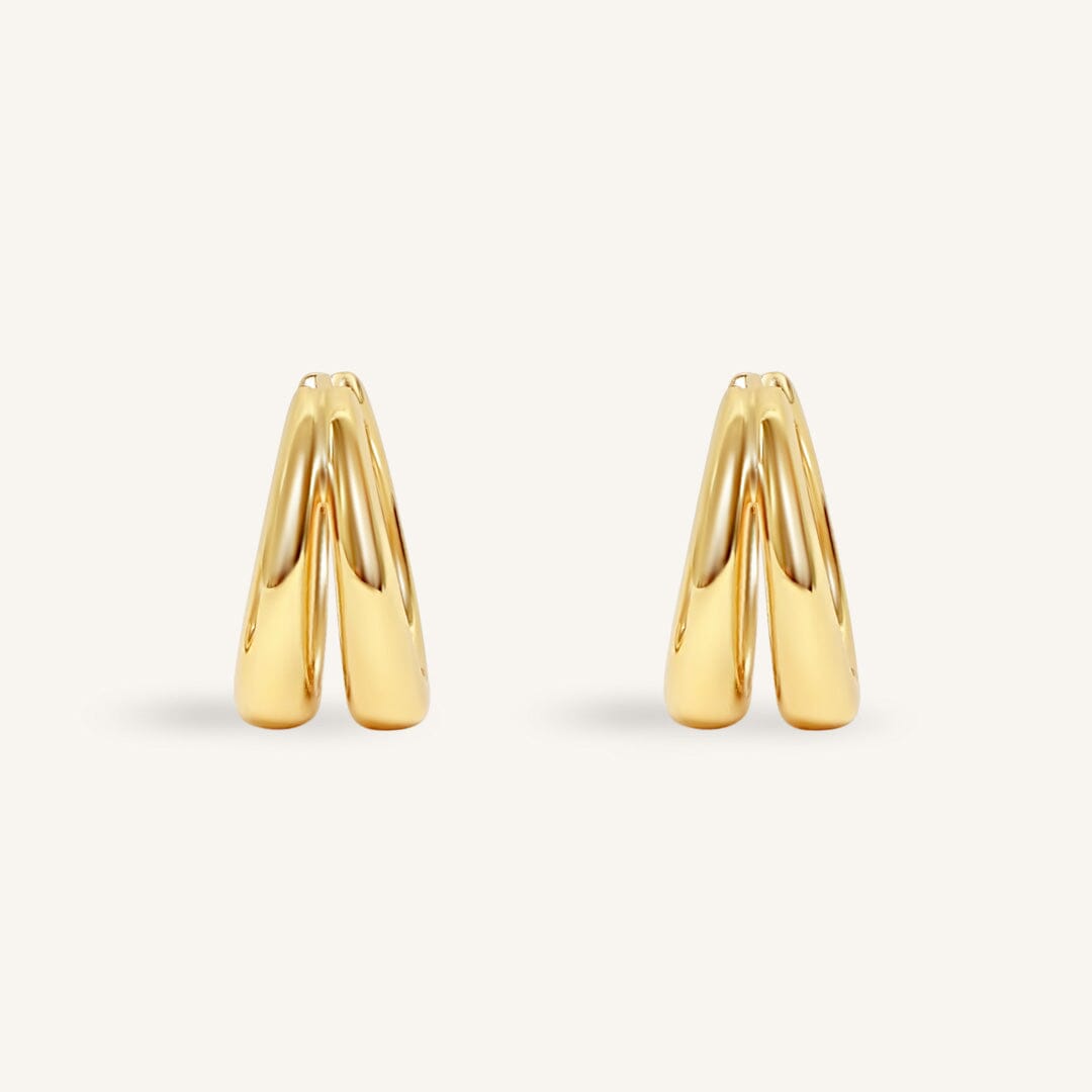 Calla Double Hoops