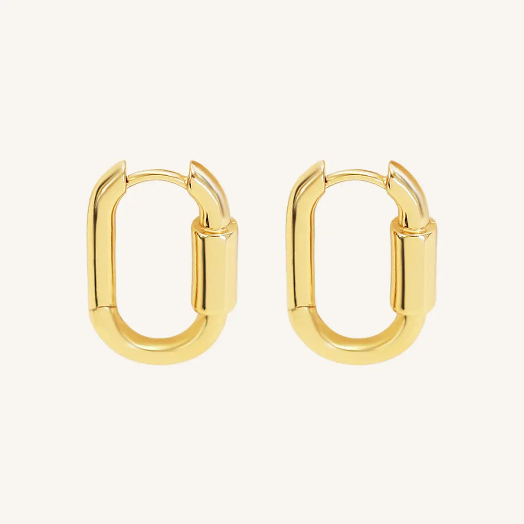 The GOLD Camilla Hoops by Francesca Jewellery from the Earrings Collection.
