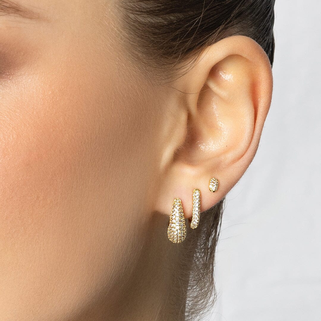 Lily Pavé Hoops
