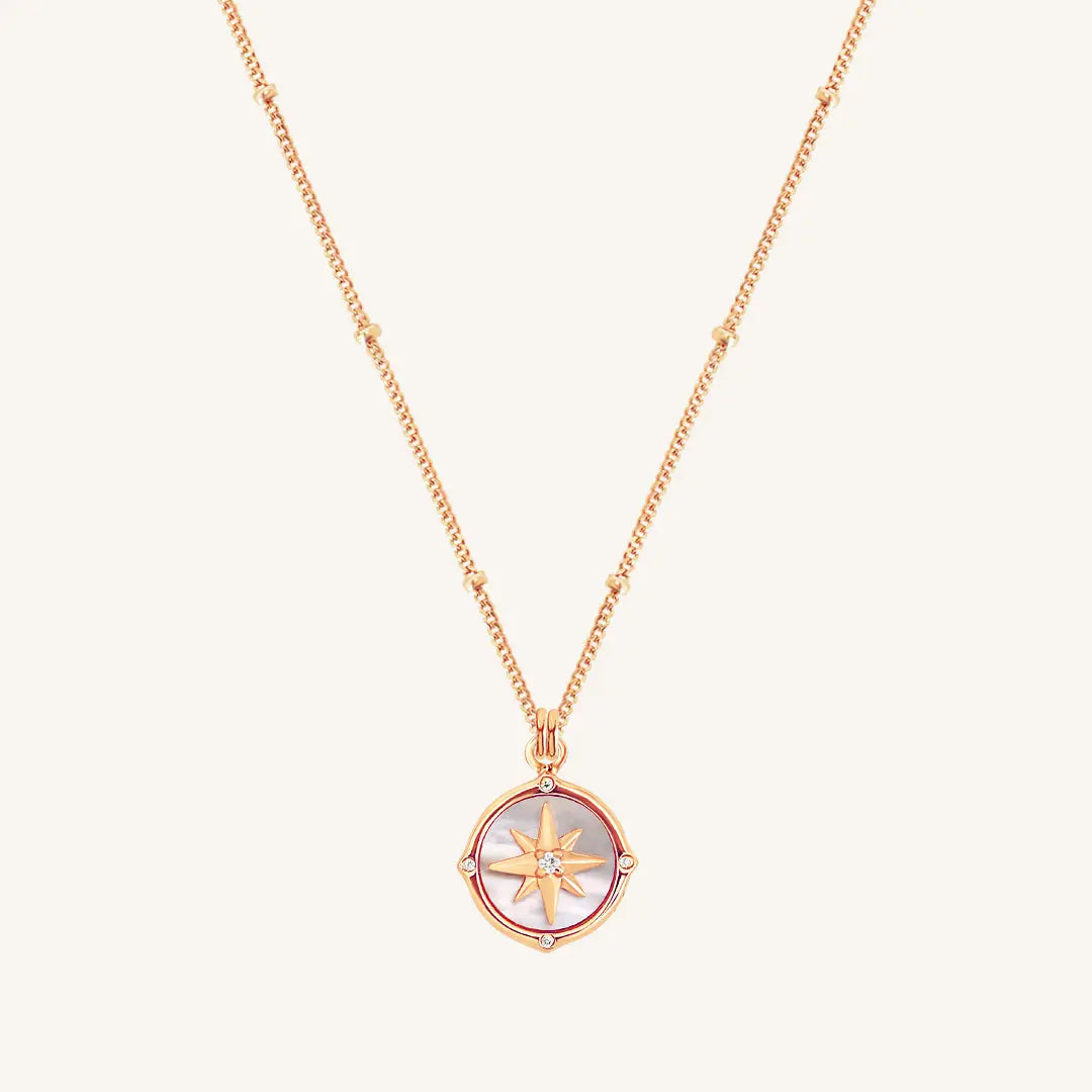 The ROSE-BOBBLE Compass Necklace by Francesca Jewellery from the Necklaces Collection.
