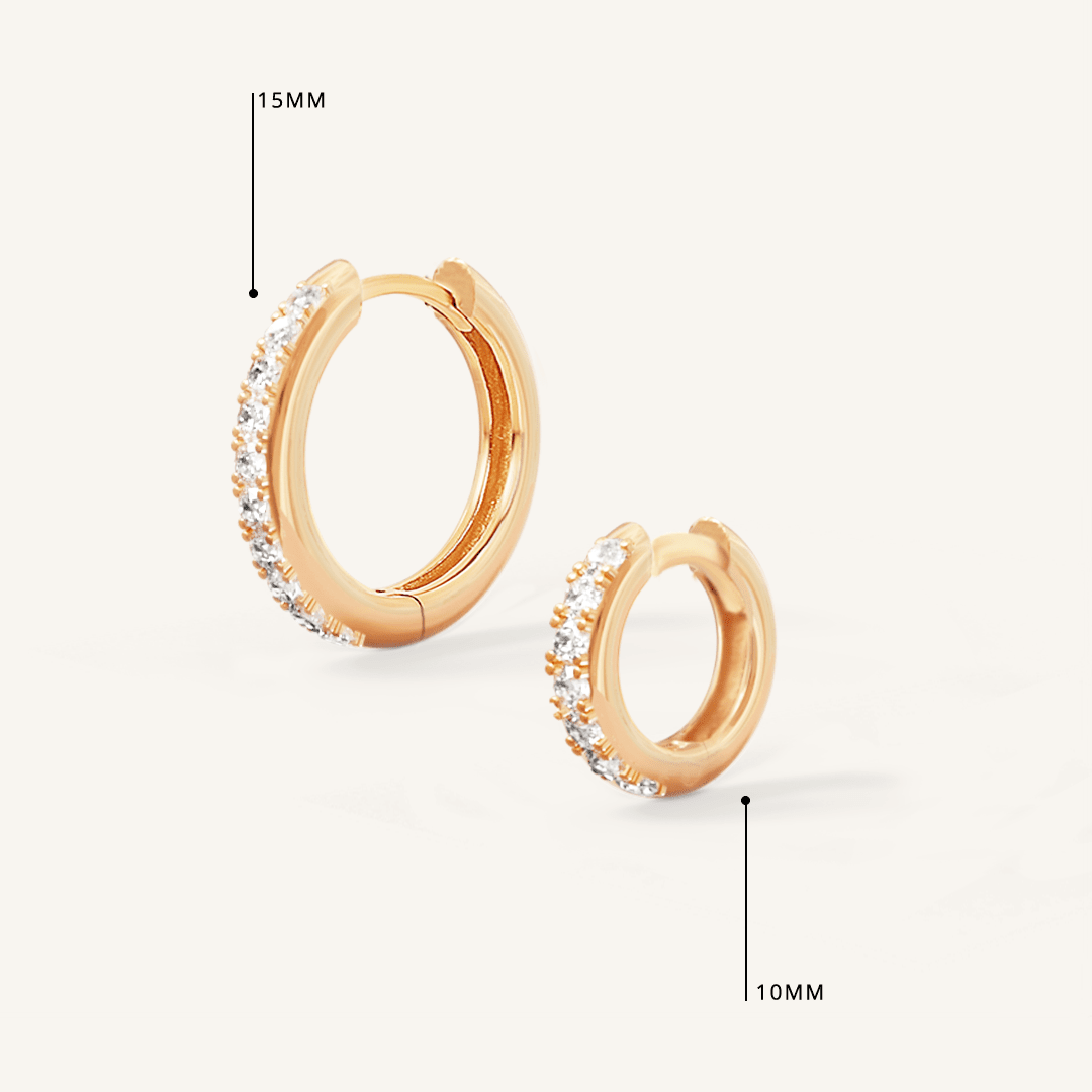 Resilience Crystal Hoops