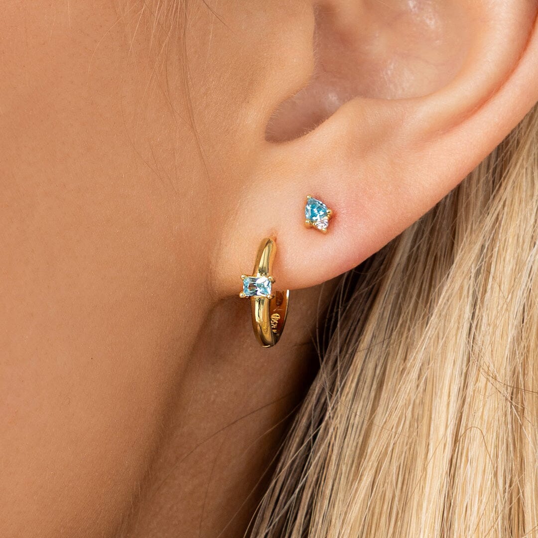December Birthstone Studs