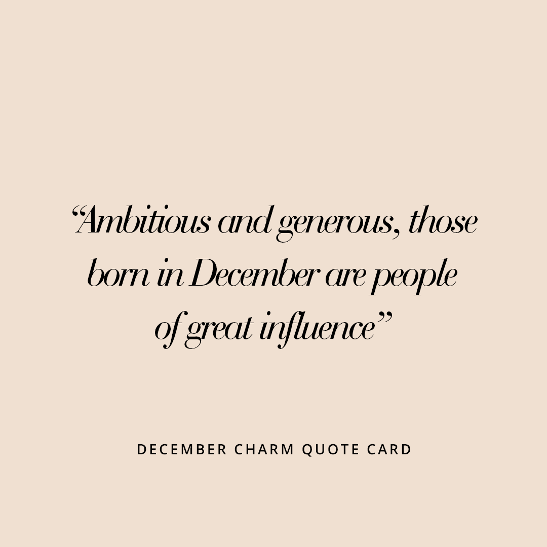 Etch Birthstone Charm December