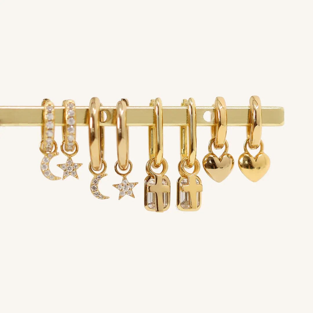 The Cross Marley Hoops by Francesca Jewellery from the Earrings Collection.