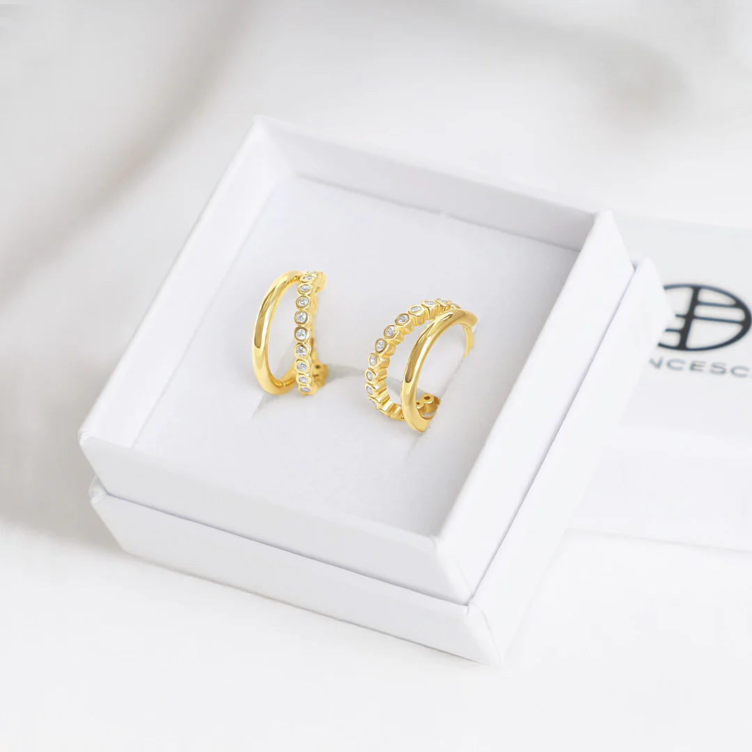 Eden Double Hoops