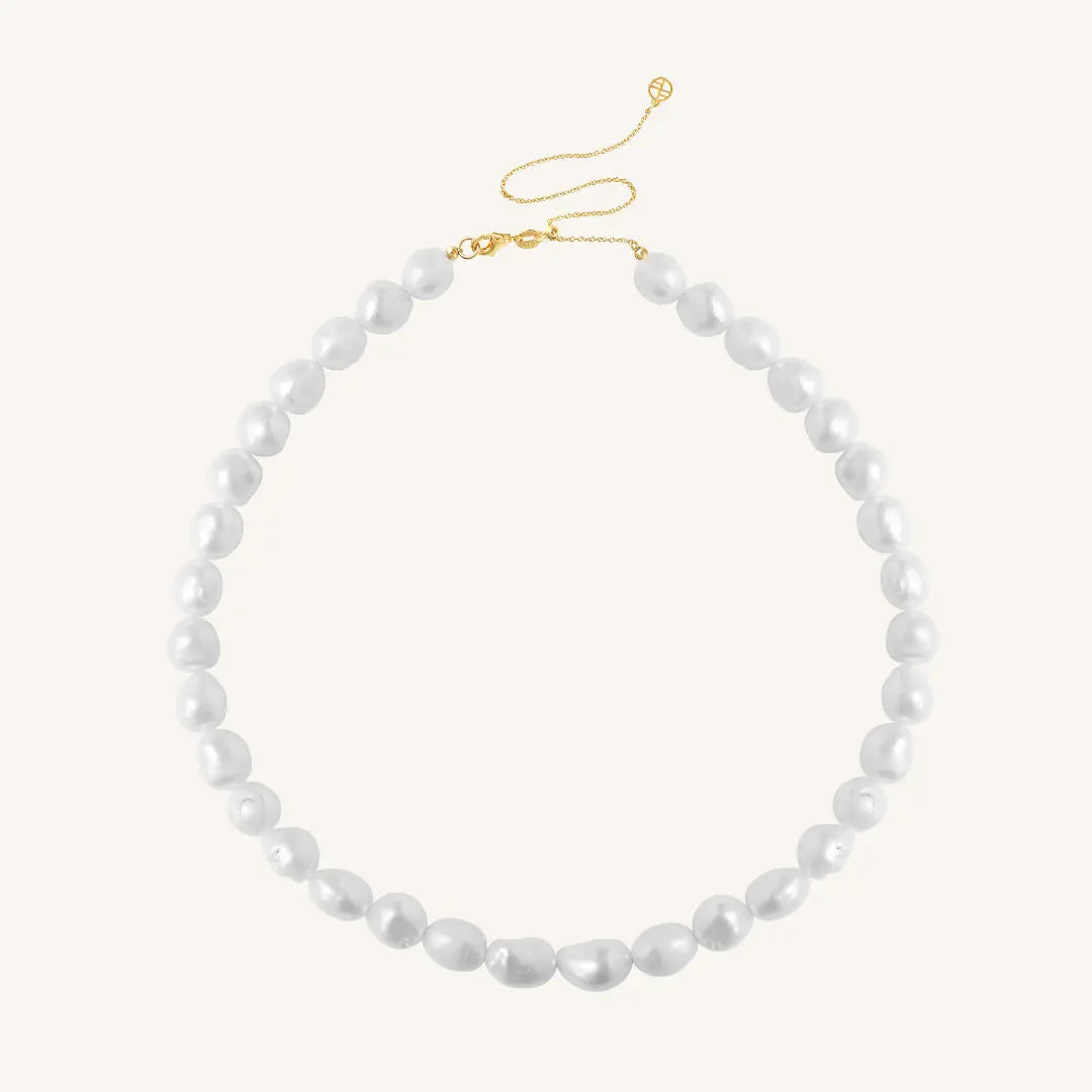 The GOLD Elyse Pearl Necklace by Francesca Jewellery from the Necklaces Collection.