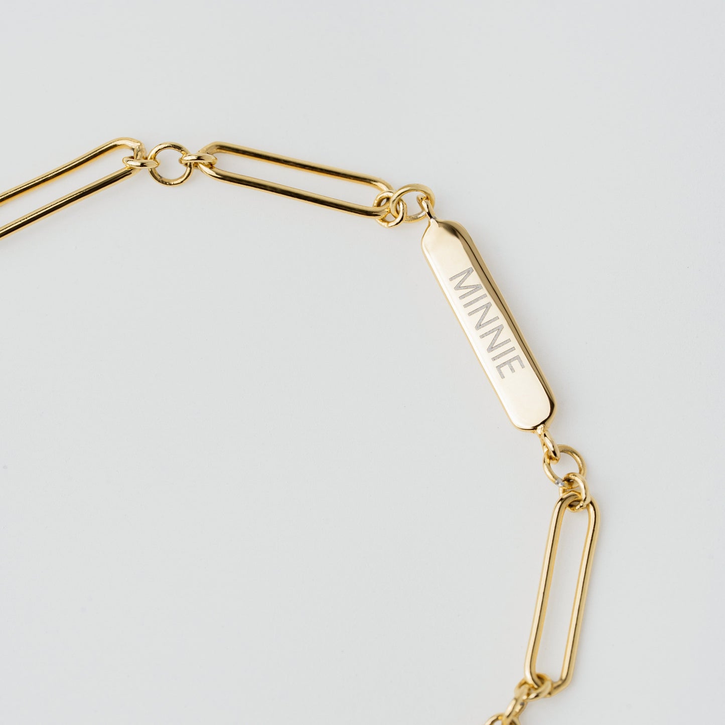 Etch Engravable Chain Bracelet 1 Panel