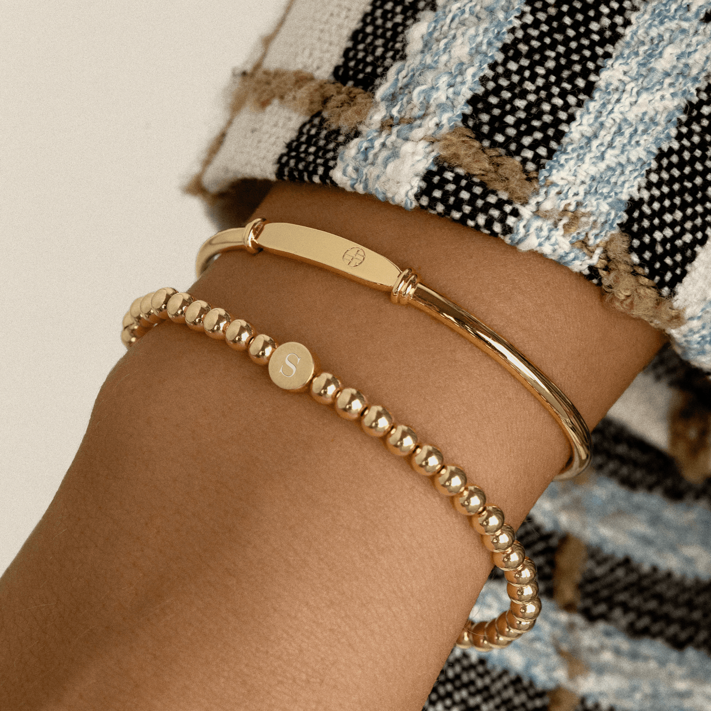 Etch Alpha Letter Bracelet