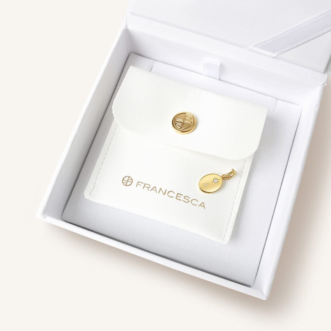 Etch Birthstone Charm March