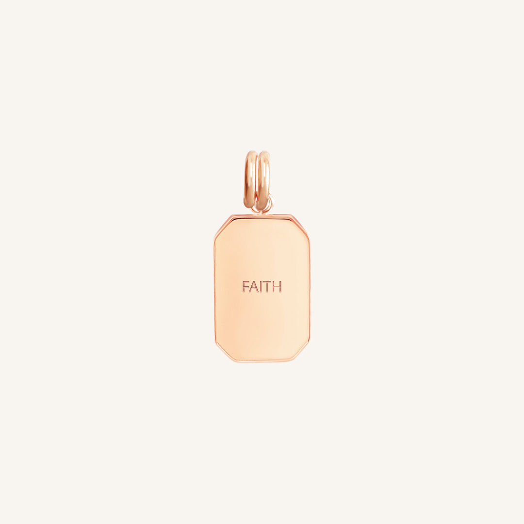 Etch Faith Charm