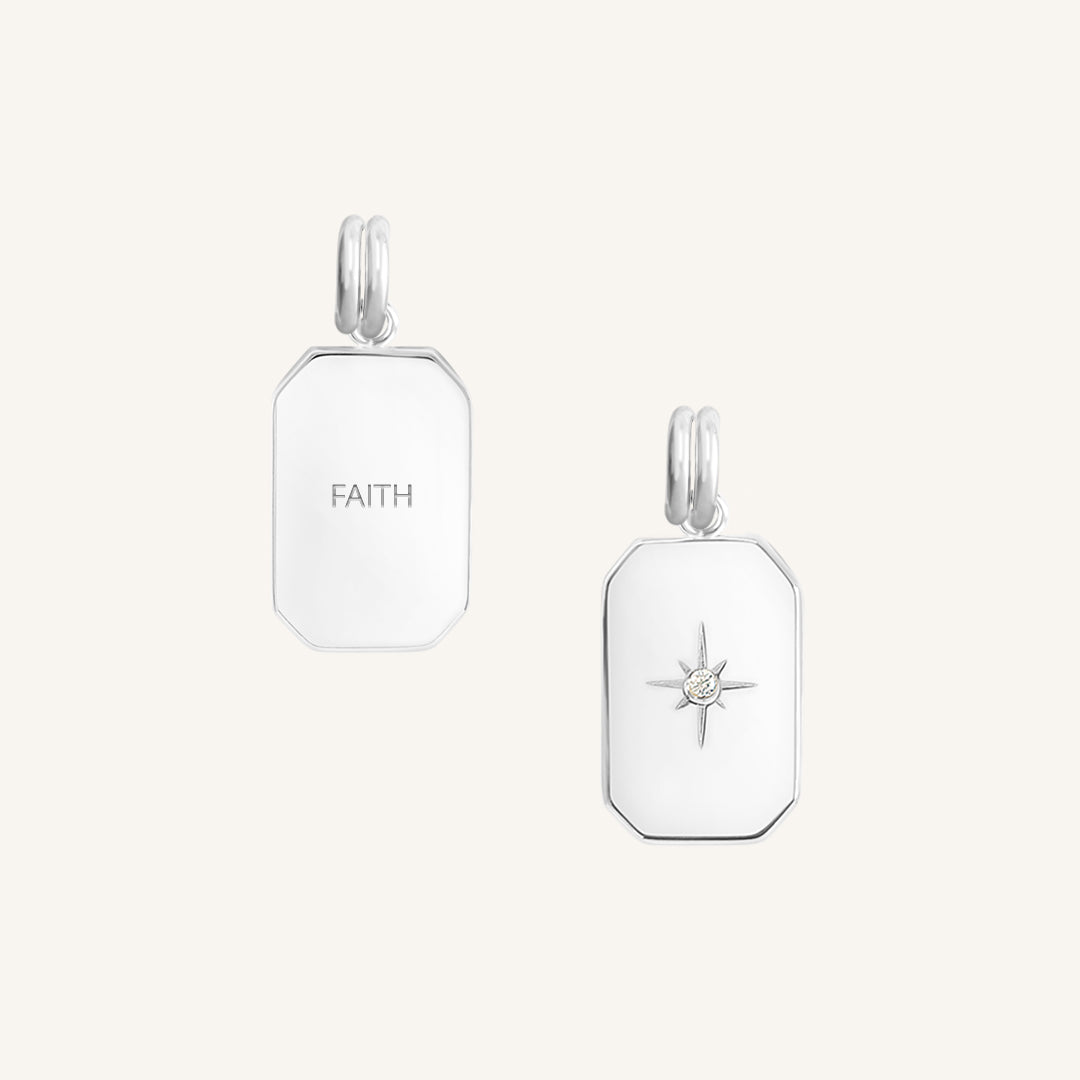 Etch Faith Charm