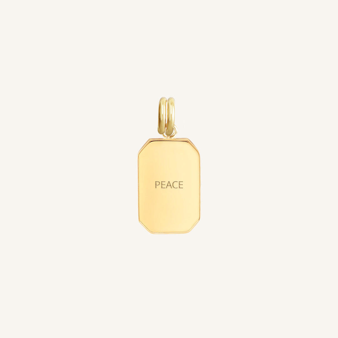 Etch Peace Charm