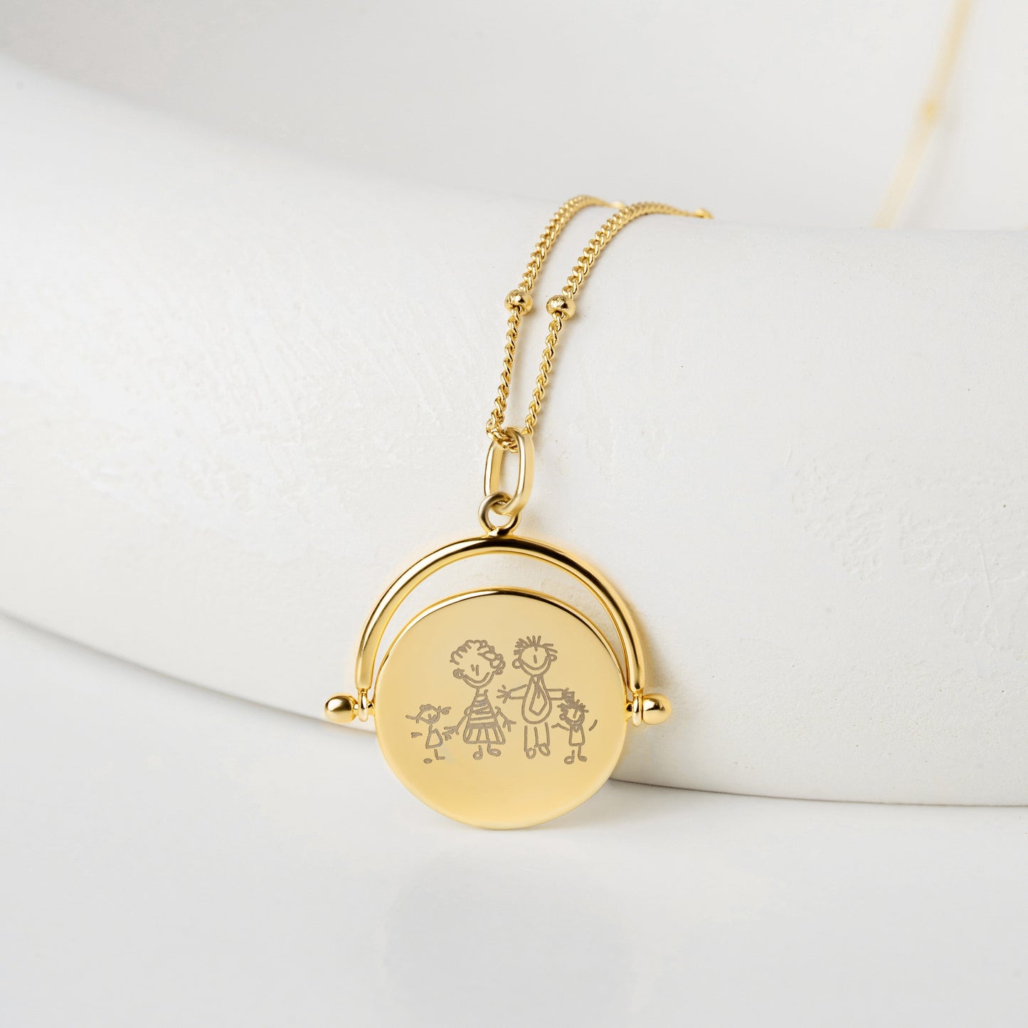 Etch Pendant Necklace