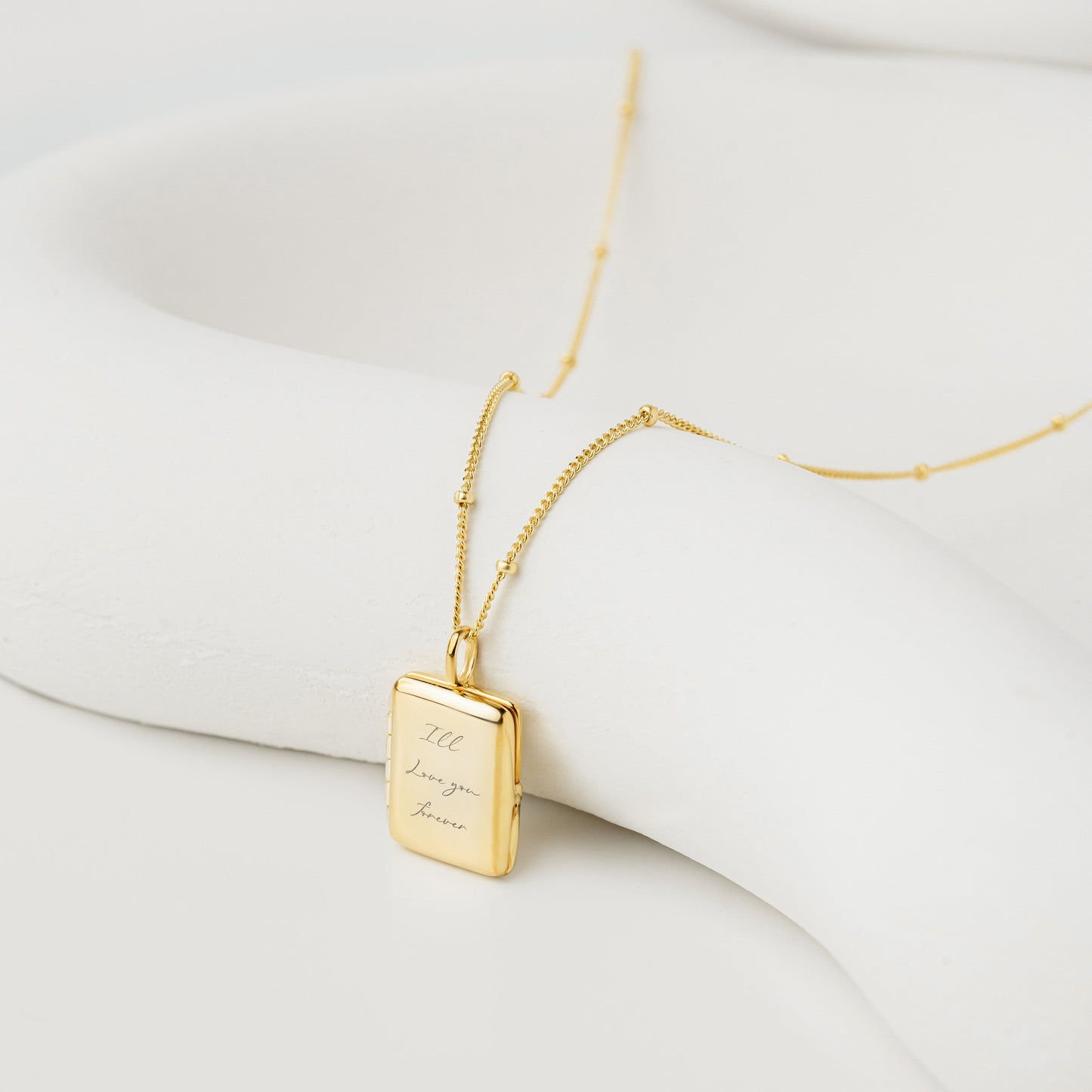 Etch Engraved Story Photo Locket