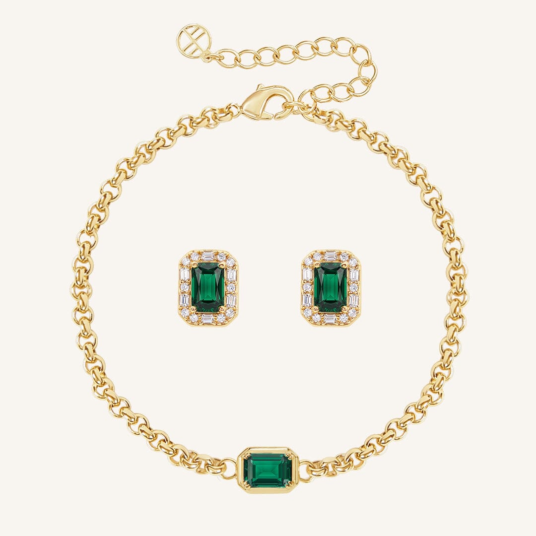 Evelyn Bracelet and Studs Set