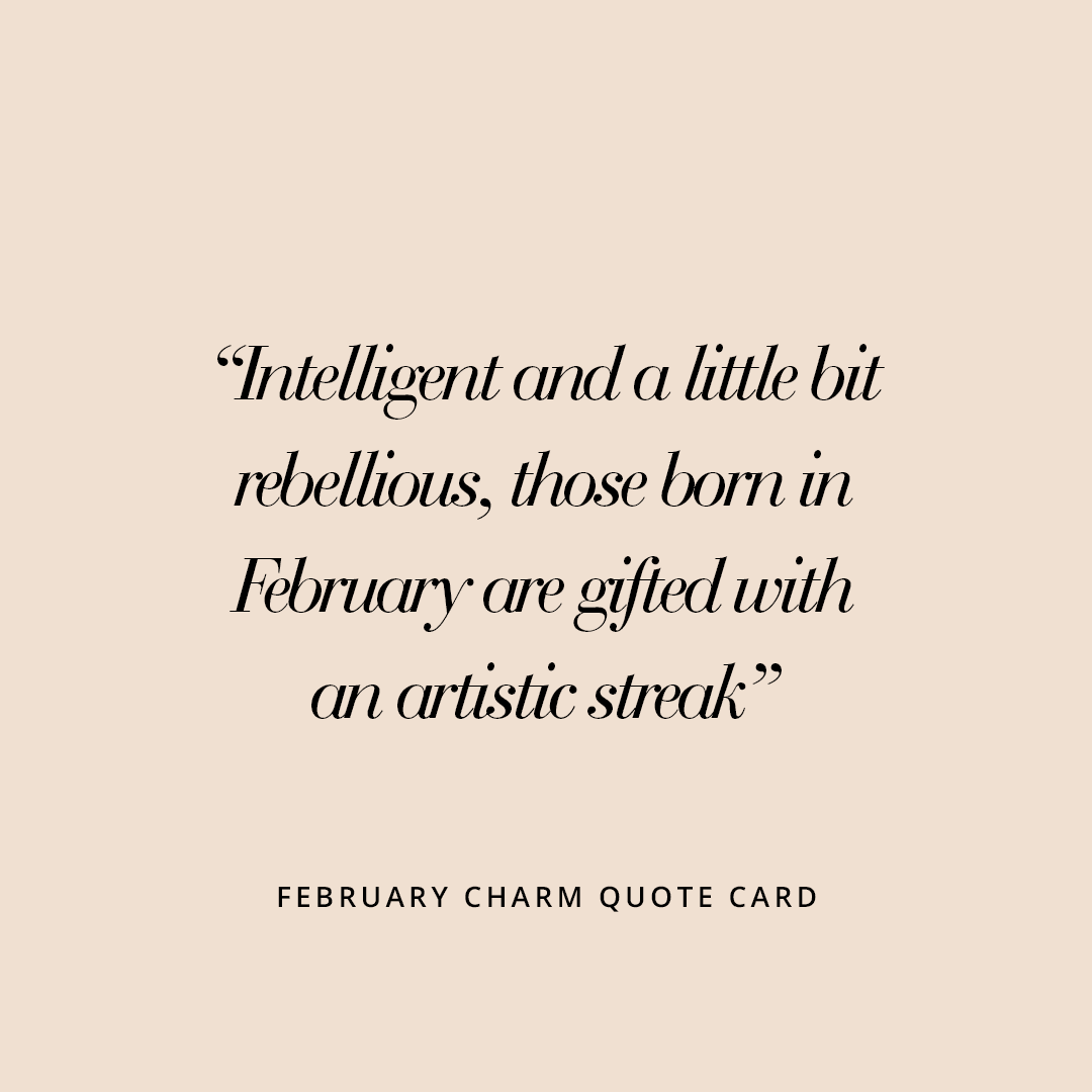 Etch Birthstone Charm February
