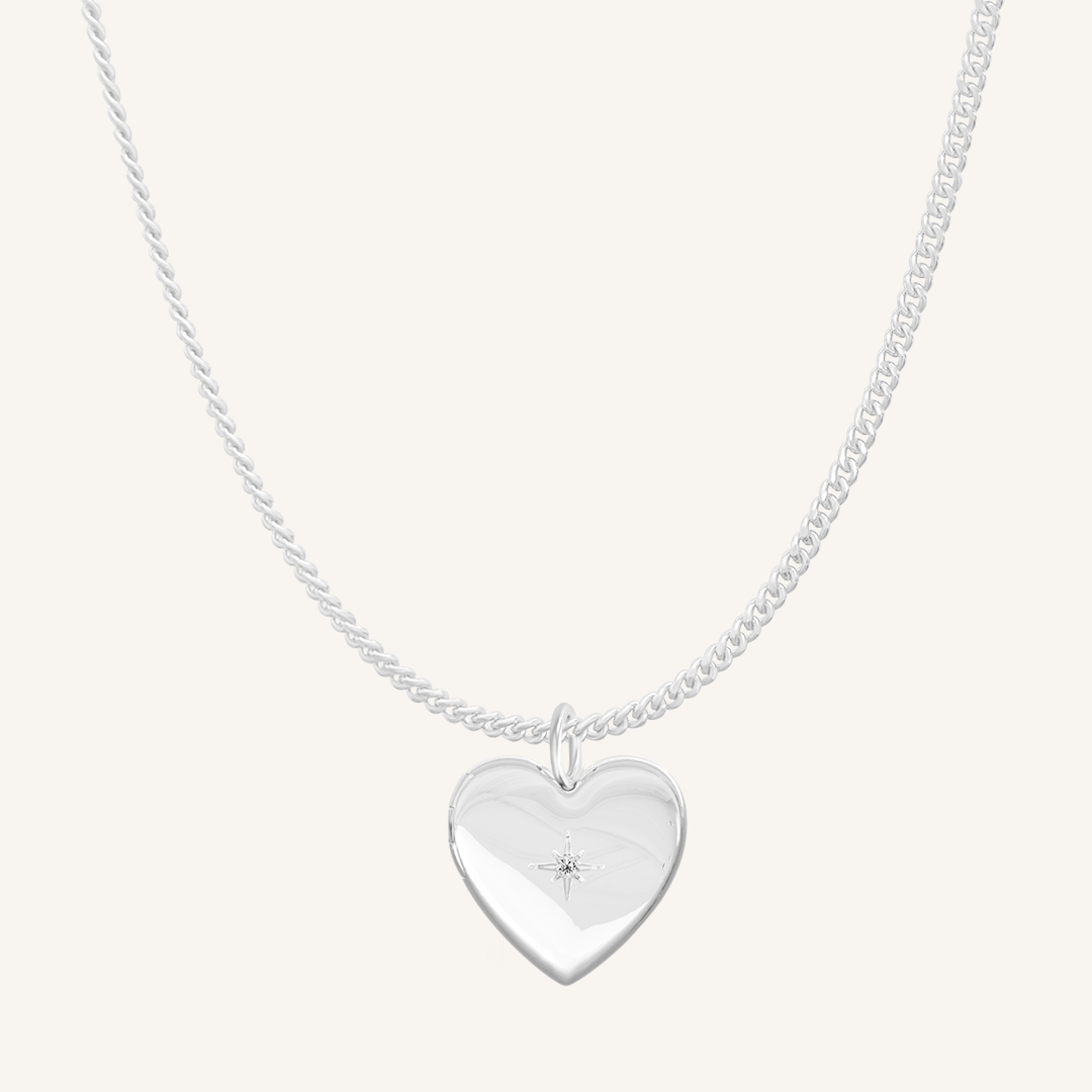 Behold Heart Photo Locket Necklace