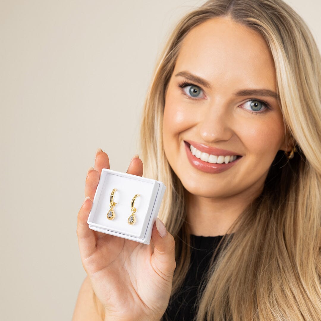 Rise Charm Hoops