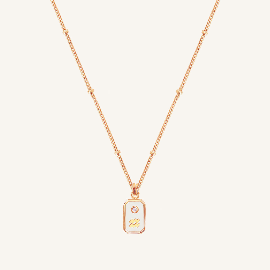 Iridescent Zodiac Necklace