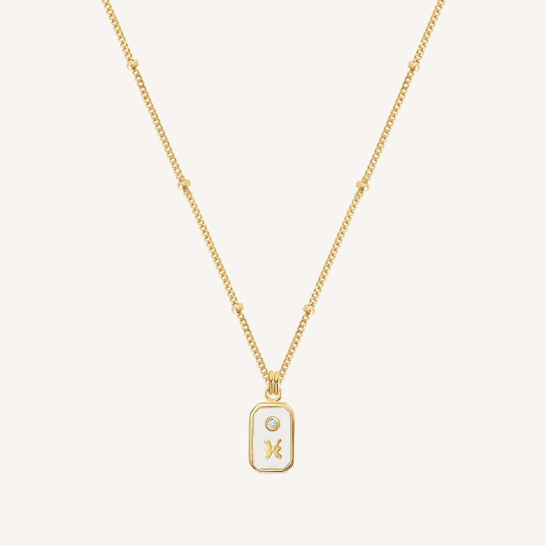 Iridescent Zodiac Necklace