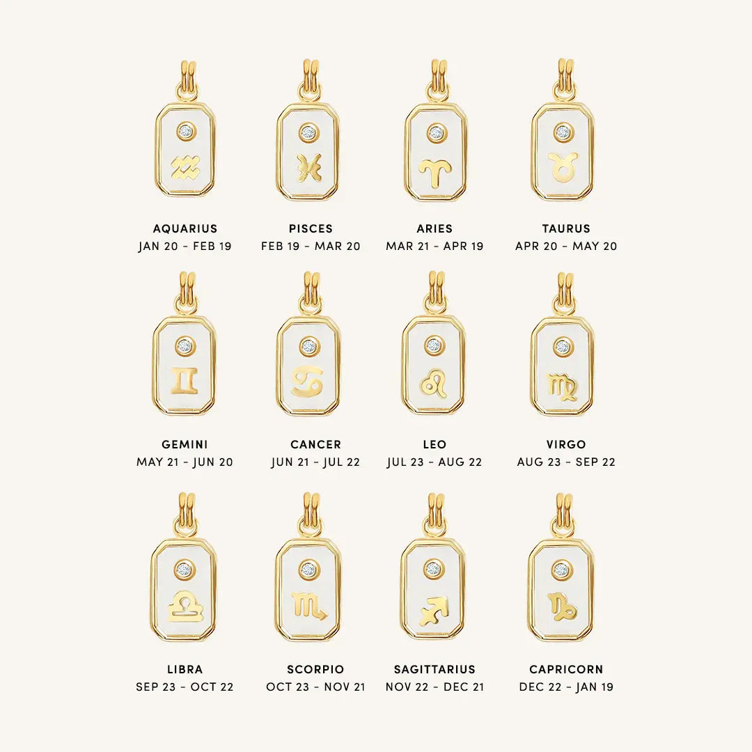 Iridescent Zodiac Necklace